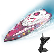 Load image into Gallery viewer, Fullware Spider Hero RC Boat, 2.4GHz Remote Control Boat with LED Lights for Kids, Pool Toy (Spider Girl)