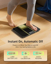 Load image into Gallery viewer, RunStar Scale for Body Weight 550lbs, 13-Inch Digital Bathroom Scale with Baby & Pet Mode, Extra-Large Bright LED Display, 8mm Tempered Glass for Accurate and Durable