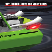 Load image into Gallery viewer, SVERTIBO RC Boat W/ 2.4GHz Remote Control, 2 Rechargeable Batteries & LED Lights for Pool (Red)