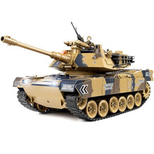 Load image into Gallery viewer, 1/18 US M1A2 Army Tank, 2.4GHz Remote Control Model Toys, Smoke & Sound & LED Lights & Recoil Effects