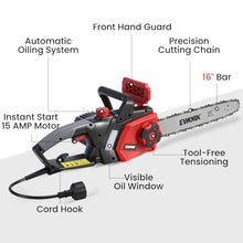 Load image into Gallery viewer, EWORK Electric Chainsaw Corded 16-Inch 15 Amp Electric Chain Saws, Corded Chainsaw