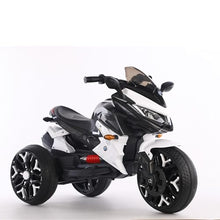Load image into Gallery viewer, Kids Motorcycle Ride-On Motorbike 3-Wheels Battery Powered Rechargeable 12V Ride-On Toy with PU Seat Training Wheels (White)