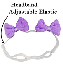 Load image into Gallery viewer, 3-Pack Double Bow Dog Headbands – Dog Hairbows with Double Band, Adjustable Pet Hair Accessories for Small & Medium Dogs, Cute Hair Bows for Daily Wear & Special Occasions
