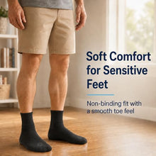 Load image into Gallery viewer, Doctor's Choice Diabetic Socks for Men, Seamless Ankle Socks with Non-Binding Top, Provides Extra Comfort for Gout, 4-Pairs, Black, Large, Size 10-13