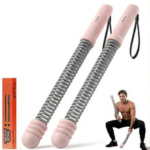 Load image into Gallery viewer, Flexella Ropeless Battle Ropes with Adjustable Weights, Portable Cordless Battle Ropes for Home Gym, HIIT & Low Impact Cardio Workouts, Compact Gym Equipment for Men & Women (Pink)
