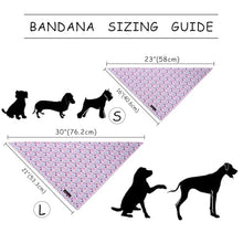 Load image into Gallery viewer, ARING PET Girl Dog Bandanas, Cute Summer Purple Rose Bow Floral Pet Bandana Scarf Triangle Bib for Small Medium Large Female Dogs Cats, Puppy Kerchief for Daily Wear Walks Party Photos-S