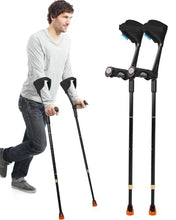 Load image into Gallery viewer, Forearm Crutches for Adults Have Elastic Crutches Padding for The Elbow+Hand Padding