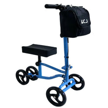 Load image into Gallery viewer, LCJ Knee Scooter Knee Walker Leg Scooter for Adults for Foot Surgery Lightweight Knee Roller Broken Foot Scooter for Adult with Braking System Blue