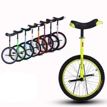 Load image into Gallery viewer, Single Wheel Unicycles Training Balance Bike One Wheel Bike,14" Wheel Unicycle for Kids Boys Girls 5-9 Year Old Smaller Children(Yellow)