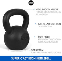 Load image into Gallery viewer, Yes4All 35lb Kettlebell Set of 2 Cast Iron for Dumbbell Weights Exercises