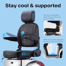 Load image into Gallery viewer, Super Large Electric 3 Wheel Mobility Scooters, Heavy Duty 800W Wheelchair Device, 25 Miles Long Range, All Terrain Mobility Scooter,Speed Adjust, Remote Key,Receive Ready to Ride (3 Wheel-Silver)