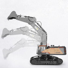 Load image into Gallery viewer, CUTEROOM 1/14 Scale RC Excavator, 22 Channel Remote Control Construction Vehicle with Metal Shovel, 2.4Ghz Excavator with Realistic Lights & Sounds, Rechargeable Battery, Gift for Birthday Christmas