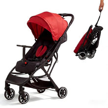 Load image into Gallery viewer, Cool Kids Lightweight Travel Stroller, Auto Fold Reversible Buggy Red