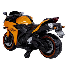 Load image into Gallery viewer, 12V Electric Ride On Motorcycle for Kids, Training Wheels, Full Hand Drive Motorbike Toy, Perfect for Boys and Girls (3-8 Yrs) (Orange)