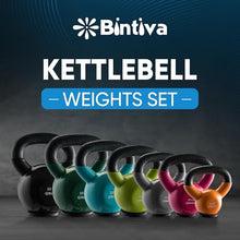 Load image into Gallery viewer, Kettlebell Sets Professional Grade - Strength Training Kettlebells for Home Workout - Cast Iron