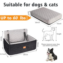 Load image into Gallery viewer, Ztinng Dog/Cat Car Seat Pet Booster Seat for Dogs/Cats up to 60 lbs