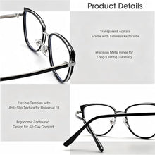 Load image into Gallery viewer, DOERAYMI Blue Light Glasses For Woman,Computer Blue Light Blocking Glasses,Fashion Accessories with Anti-Glare,UV Protection,Screen Fatigue Relief