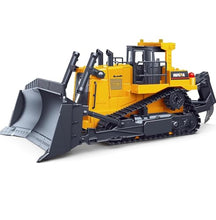 Load image into Gallery viewer, fisca Remote Control Bulldozer RC 1/16 Full Functional Construction Vehicle, 2.4Ghz 11 Channel Dozer Front Loader Toy