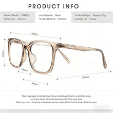 Load image into Gallery viewer, DOERAYMI Blue Light Glasses,Unisex Ultra-Light,90% Blocking+UV400,Anti-Glare HD Lenses,Reader Glasses Fit Multi-Scenarios.