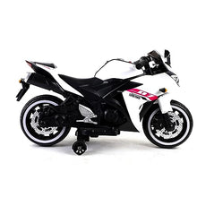 Load image into Gallery viewer, Children's Electric Motorcycle - 12V Electric Motorcycle, Manual Throttle, LED Wheel hub, Music Function,