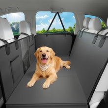 Load image into Gallery viewer, JKLESA Hard Bottom Dog Car Seat Cover, 52"×65", Waterproof PU Leather