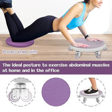 Load image into Gallery viewer, 6 Caster Ab Roller, Ab Exercise Equipment with Knee Pads, Ab Roller Wheel for Core Exercise -Purple