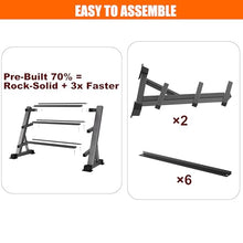 Load image into Gallery viewer, 3 Tier Dumbbell Rack, 1200LBS Heavy Duty Weight Rack for Home Gym- Dumbbell Rack Stand Only