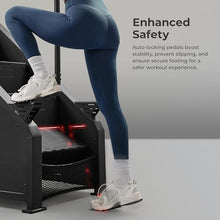 Load image into Gallery viewer, Sunny Health & Fitness Premium Smart Stair Climber – 15-Level Step Rate (24–164 Steps/Min), 8&4 Built-in Programs, Auto-Locking Pedals, 350 LB Capacity, Free SunnyFit App w/Dedicated SF-X7310 Program