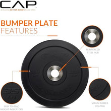 Load image into Gallery viewer, CAP Barbell 370 lb PRO Olympic Weight Set with 7ft Chrome Barbell & Black Bumper Plates