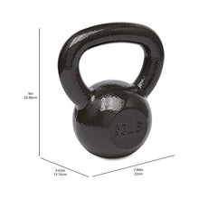 Load image into Gallery viewer, Amazon Basics Cast Iron Kettlebell for Strength Training, Wide Handle, 25 Pounds, Black