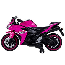 Load image into Gallery viewer, Electric Ride-On Motorcycle for Kids with 12V Motor, Training Wheels, Manual Throttle