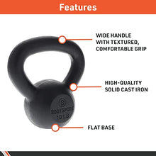 Load image into Gallery viewer, BodySport Cast Iron Kettlebells, 70 lb. – Strength Training Kettlebell for Weightlifting