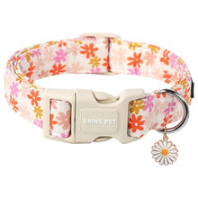 Load image into Gallery viewer, ARING PET Spring Summer Dog Collar-Cute Floral Doggy Collar for Small Dogs, Adjustable Cotton Sunflower Pet Collars Puppy Collar for Small Medium Large Dogs