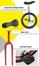 Load image into Gallery viewer, Single Wheel Unicycles Wheel Trainer Unicycle,16/18/20/24in Wheel Outdoor Unicycle Adjustable Seat Exercise Bicycle (24")