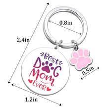 Load image into Gallery viewer, Dog Mom Gifts For Women Personalized Dog Keychain Gifts For Dog Lovers
