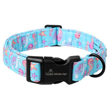 Load image into Gallery viewer, ARING PET Summer Dog Collar, Cute Blue Starfish Seahorse Doggy Collars for Puppy Small Medium Large Boy Girl Dogs Pet, for Daily Photos Outdoor Beach Walking Picnic, M