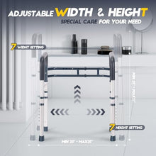Load image into Gallery viewer, Lianjindun Toilet Safety Rails, Adjustable Toilet Frame for Elderly, Seniors, Handicap & Disabled, Foldable Handicap Toilet Handles Fit Any Toilets (Blue)