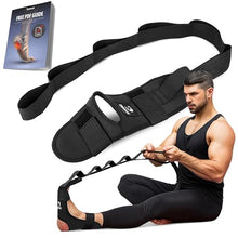 Load image into Gallery viewer, DMoose Fitness Foot & Calf Stretcher with Adjustable Padded Stretching Strap for Plantar Fasciitis, Hamstring, Heel Spurs and Achilles Tendonitis Relief - Yoga Leg Stretch Strap for Flexibility