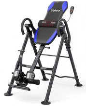 Load image into Gallery viewer, YOLEO Gravity Inversion Table for Back Pain Relief 2026 New Inversion Table w/Heat and Massage Lumbar Pad Back Stretcher Machine 300 lbs