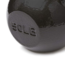 Load image into Gallery viewer, Amazon Basics Cast Iron Kettlebell for Strength Training, Textured Wide Handle, 50 Pounds, Black