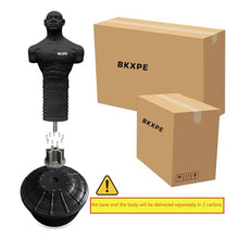 Load image into Gallery viewer, Punching Dummy, Durable Silicone Punching Bag with Large Stable Base for Adults & Kids, Freestanding Training Target for Boxing, Taekwondo, MMA, Home Gym(Black-2)
