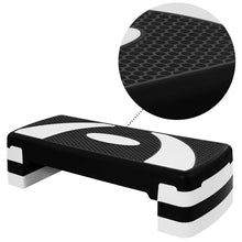 Load image into Gallery viewer, BalanceFrom Aerobic Step Platform Trainer with Adjustable 3-Level Risers, 400 Pound Weight Capacity – Non-Slip Exercise Stepper for Cardio, Strength, and Fitness Workouts at Home or Gym
