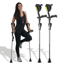 Load image into Gallery viewer, Ergobaum® Prime7TH Generation by Ergoactives. 1 Pair (2 Units) of Ergonomic Forearm Crutches