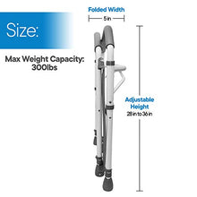 Load image into Gallery viewer, RMS Toilet Safety Frame & Rail - Folding & Portable Bathroom Toilet Safety Rails - Handrail Toilet Bars with Adjustable Height (White)