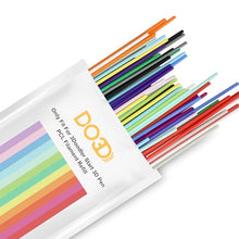 Load image into Gallery viewer, DO3D 15 Colors 3D Filament Refill Only Fit for 3Doodler Start 3D Pen, 15 Bright Rainbow Colors Low Printing Temperature PCL Filament, Each Strand 15cm, Each Color 5 Strands, Total 45pcs