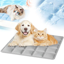 Load image into Gallery viewer, linseyCove Dog Cooling Mat, 2026 Upgraded Cool Gel Mat with Long-Lasting Cool, Waterproof Fabric Portable Cooling Pad for Pets, Pressure-Resistant & Foldable Summer Mat for Indoor/Outdoor Use (Grey)