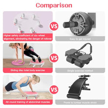 Load image into Gallery viewer, 6 Caster Ab Roller, Ab Exercise Equipment with Knee Pads, Ab Roller Wheel for Core Exercise-Pink