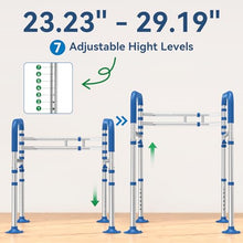 Load image into Gallery viewer, Loyoda Toilet Safety Rails for Seniors,Adjustable Toilet Handles for Elderly and Disabled (350 Lb),Foldable Toilet Rails Fit Most Toilets