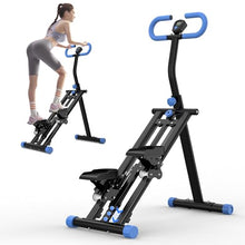 Load image into Gallery viewer, KINMAC Stair Stepper with Adjustable Resistance for Home - Upgrade Climber Workout Machine with LCD Tracking & Space-Saving Design (Black)
