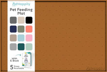 Load image into Gallery viewer, PetHappily Dog Food Mat - Raised Edges Dogs Mat for Food and Water Prevent Spill, Waterproof Cat Food Mats Protect Floors, Easy Clean Dog Bowl Mats for Food and Water, Silicone Pet Food Tray